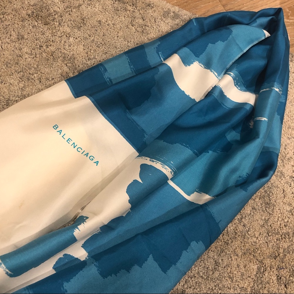 Balenciaga silk scarf or head scarf